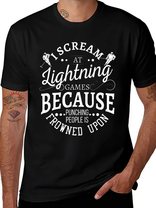 Camiseta I Scream At Lightning Games
