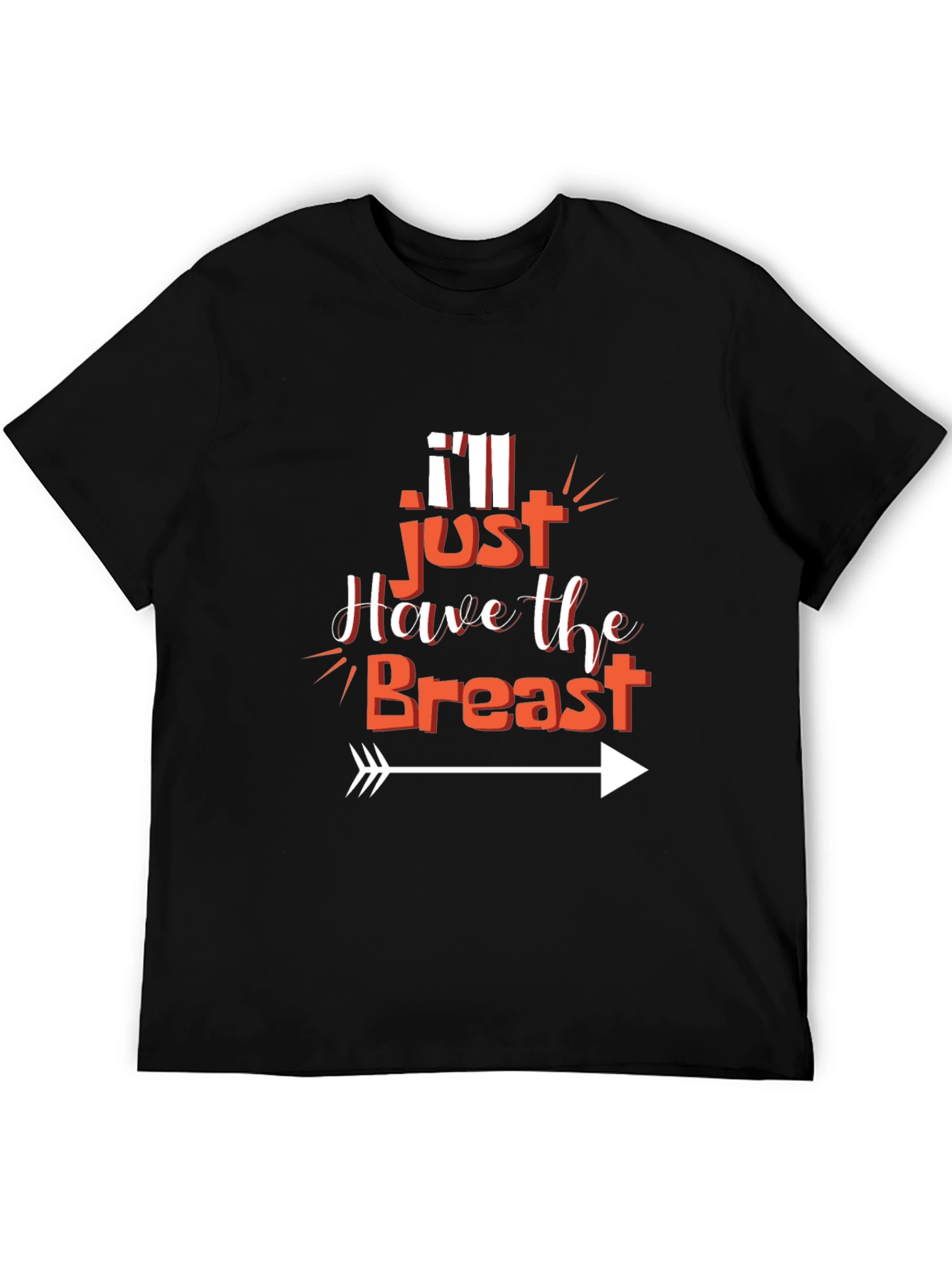Camiseta Negra: Solo Quiero la Pechuga