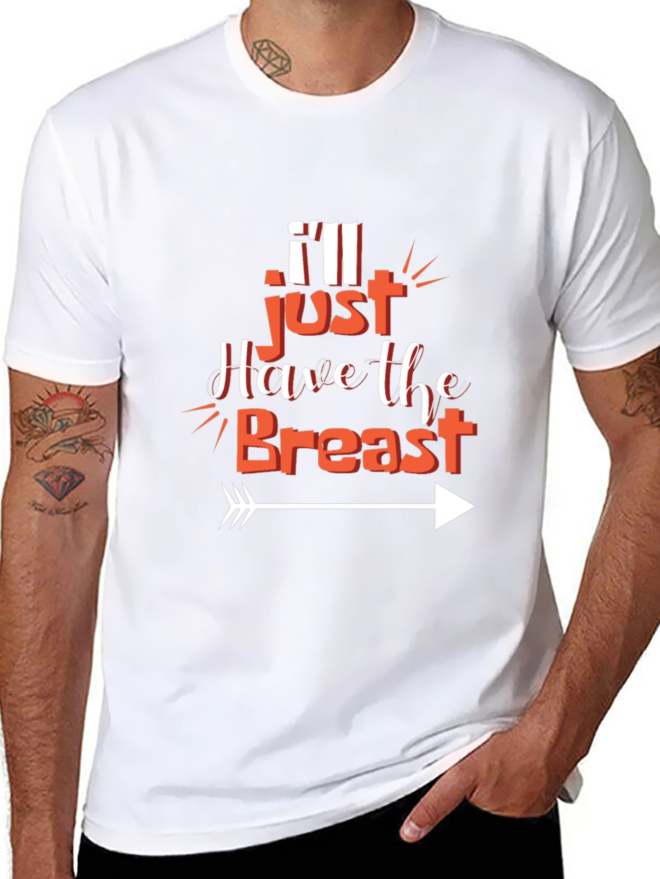Camiseta Negra: Solo Quiero la Pechuga