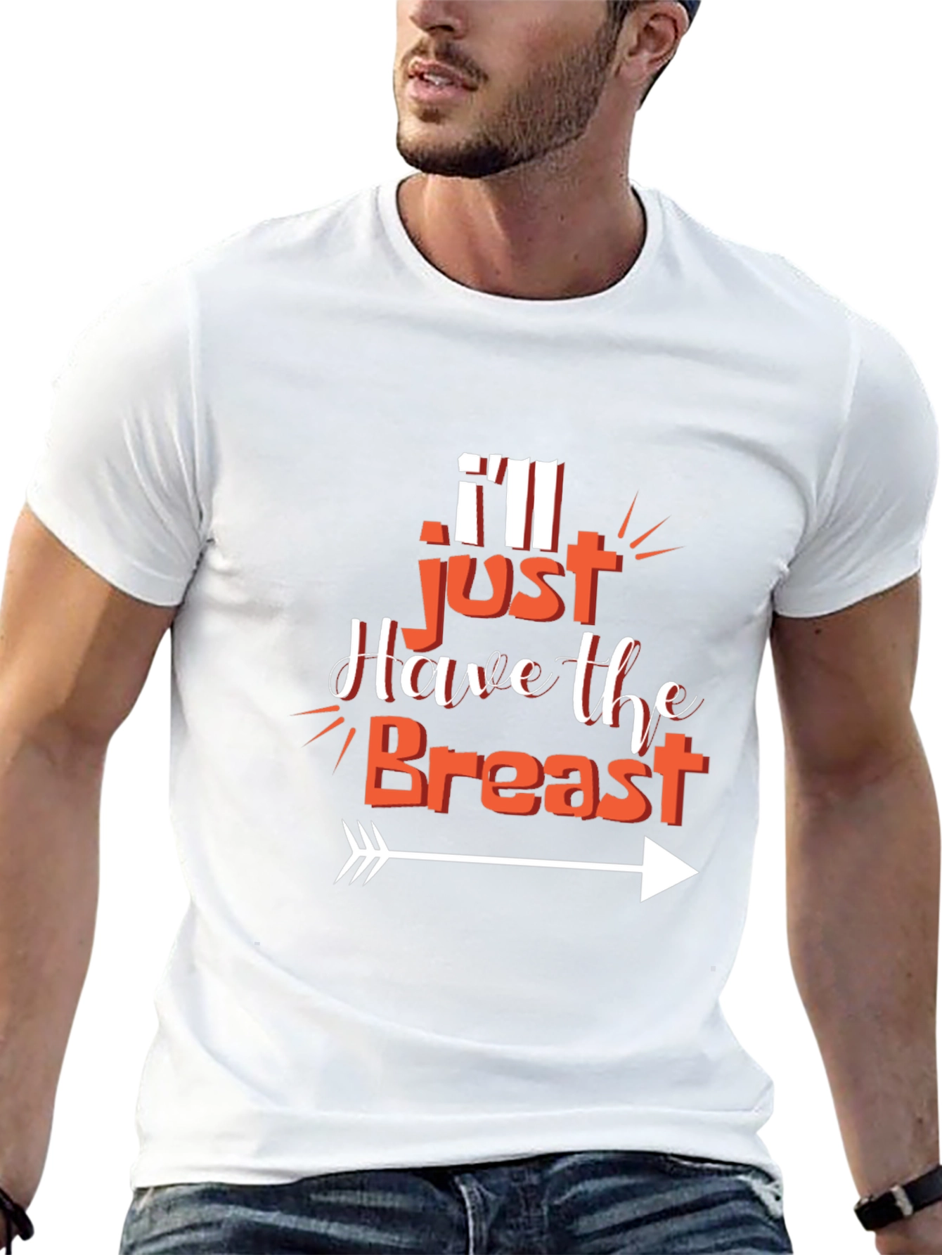 Camiseta Negra: Solo Quiero la Pechuga