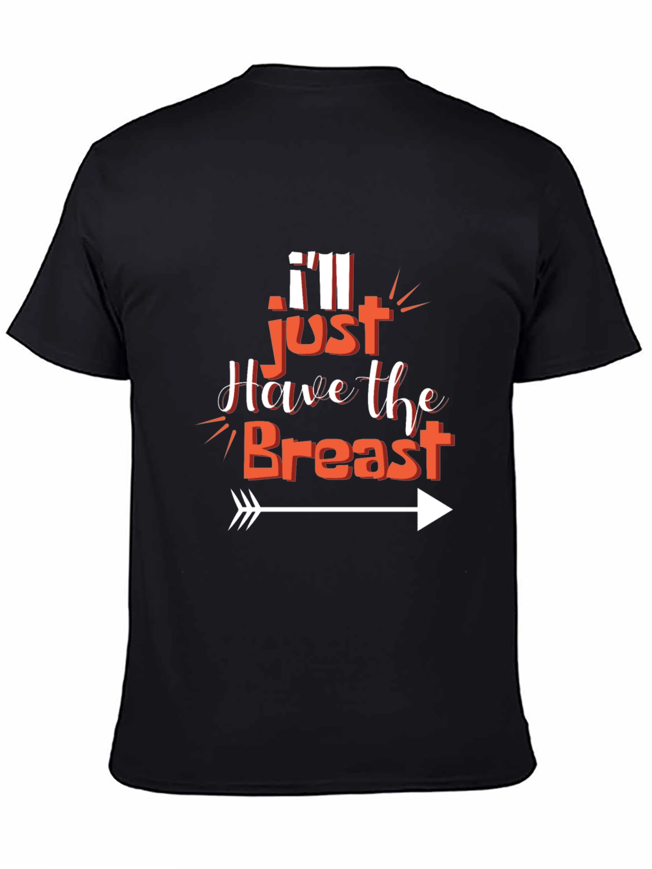 Camiseta Negra: Solo Quiero la Pechuga