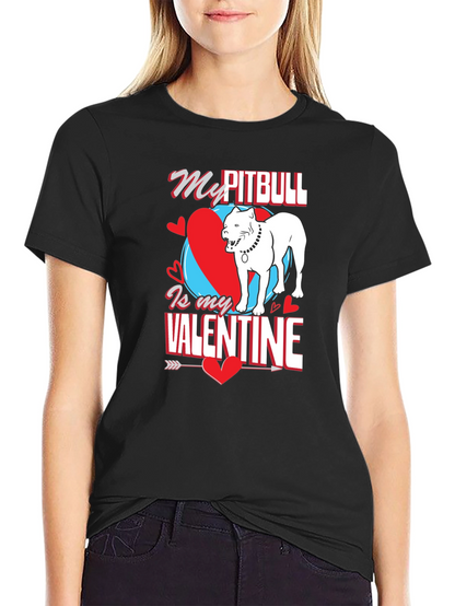 Camiseta Mi Pitbull es mi Valentín