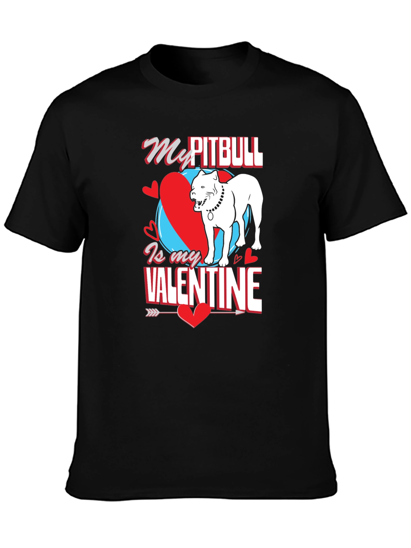 Camiseta Mi Pitbull es mi Valentín