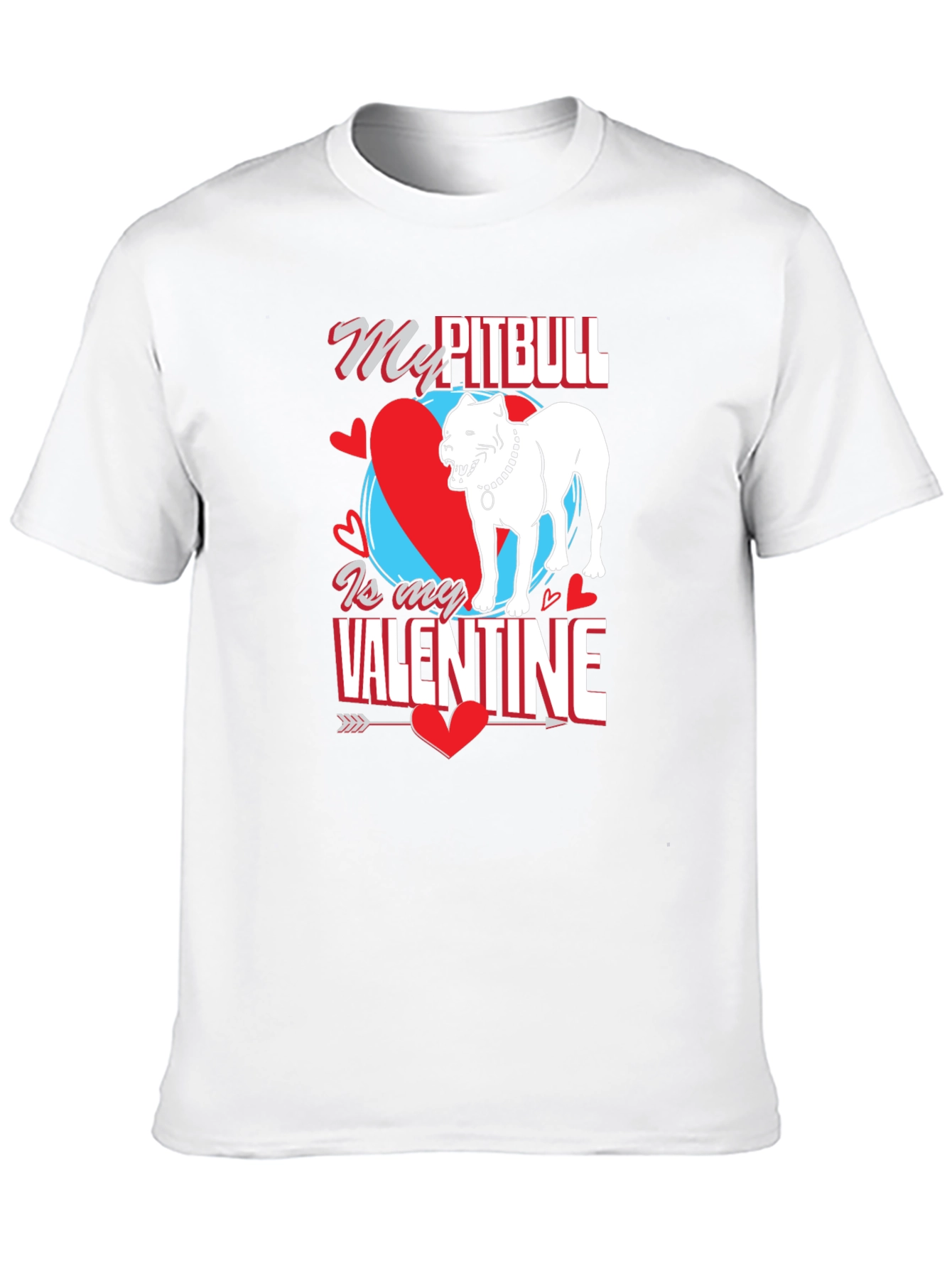 Camiseta Mi Pitbull es mi Valentín