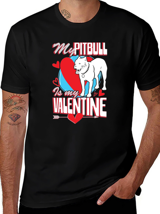 Camiseta Mi Pitbull es mi Valentín