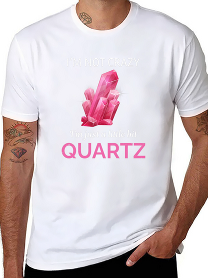 Camiseta con Diseño de Cuarzo Rosa