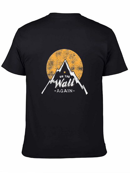 Camiseta Negra On the Wall Again Montaña