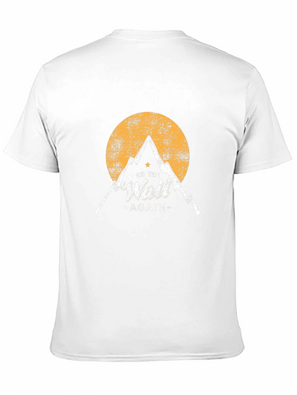 Camiseta Negra On the Wall Again Montaña