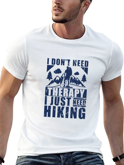 Camiseta Negra I Need Hiking para Aventura
