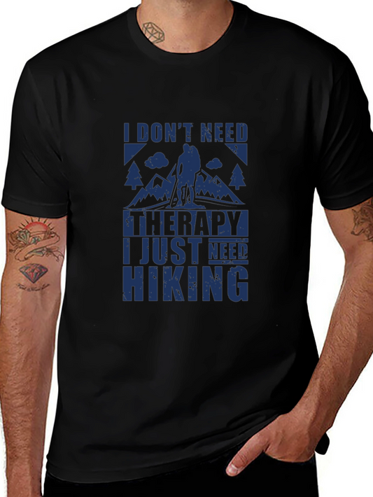 Camiseta Negra I Need Hiking para Aventura