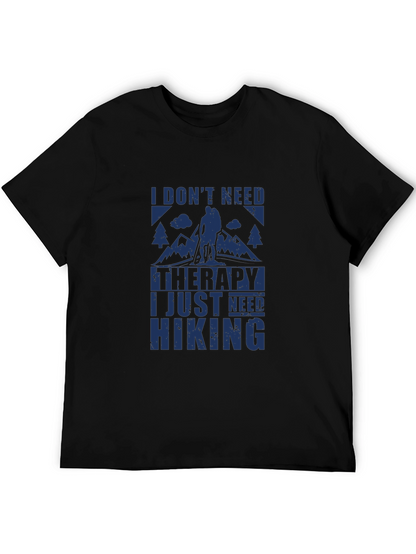 Camiseta Negra I Need Hiking para Aventura