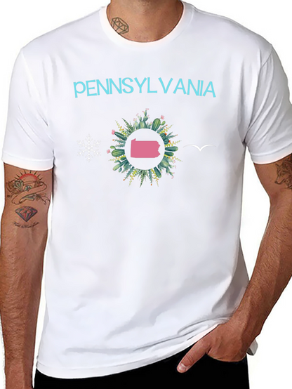 Camiseta Negra Pennsylvania - Diseño Original