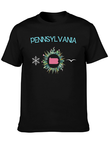Camiseta Negra Pennsylvania - Diseño Original