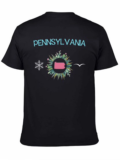 Camiseta Negra Pennsylvania - Diseño Original