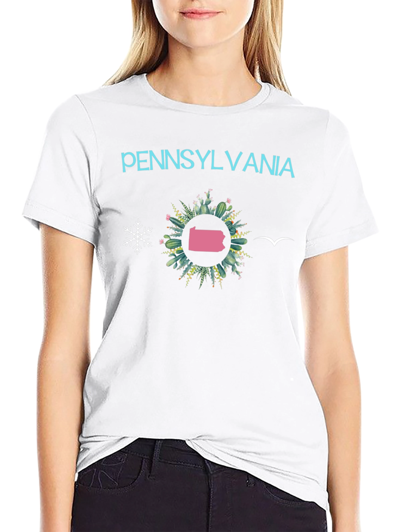 Camiseta Negra Pennsylvania - Diseño Original