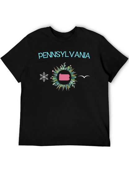 Camiseta Negra Pennsylvania - Diseño Original