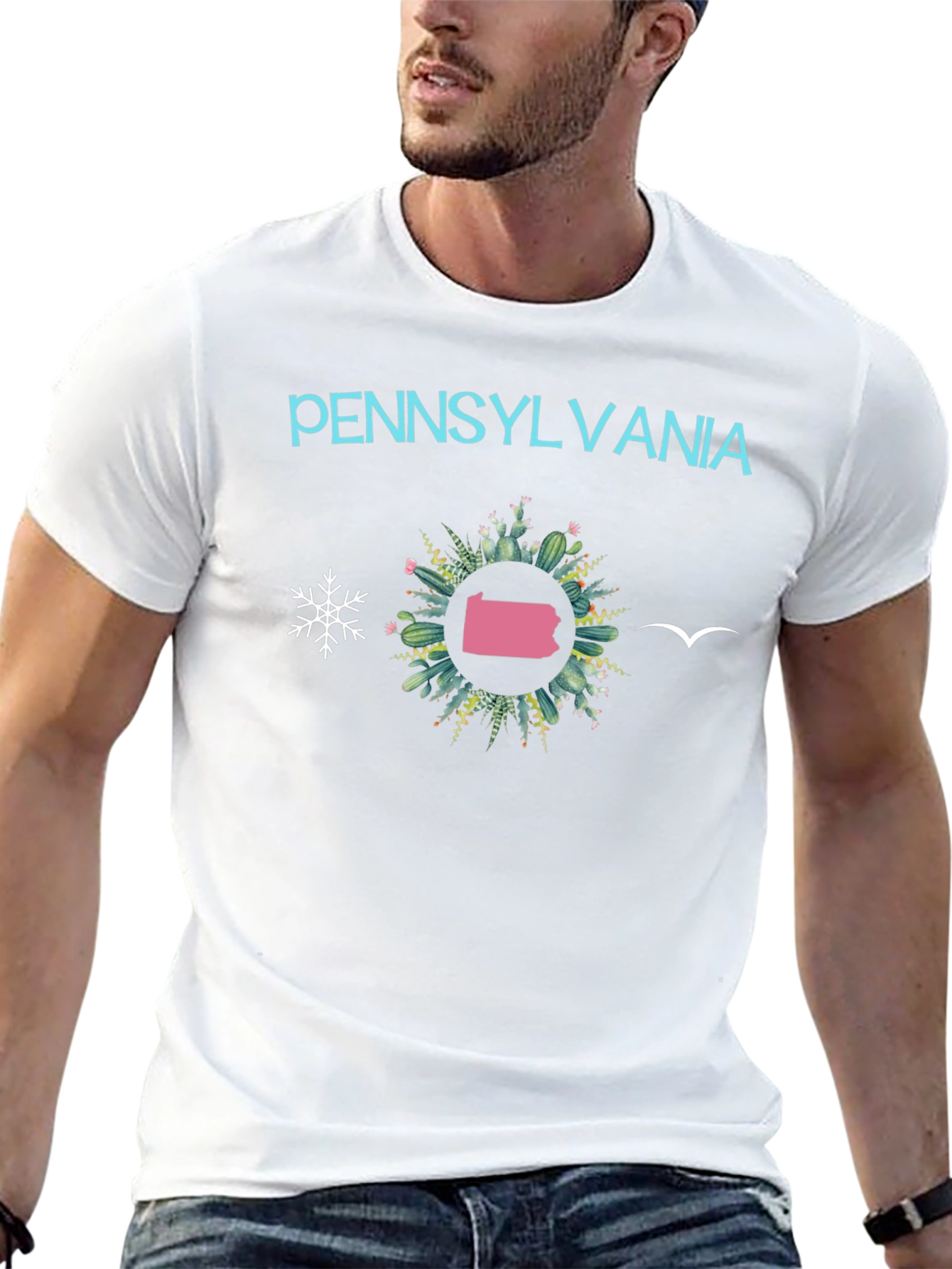 Camiseta Negra Pennsylvania - Diseño Original