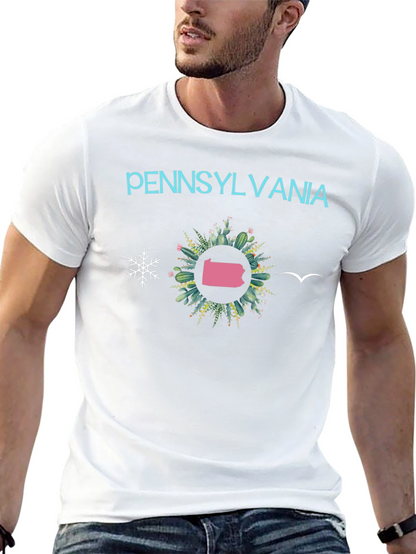 Camiseta Negra Pennsylvania - Diseño Original