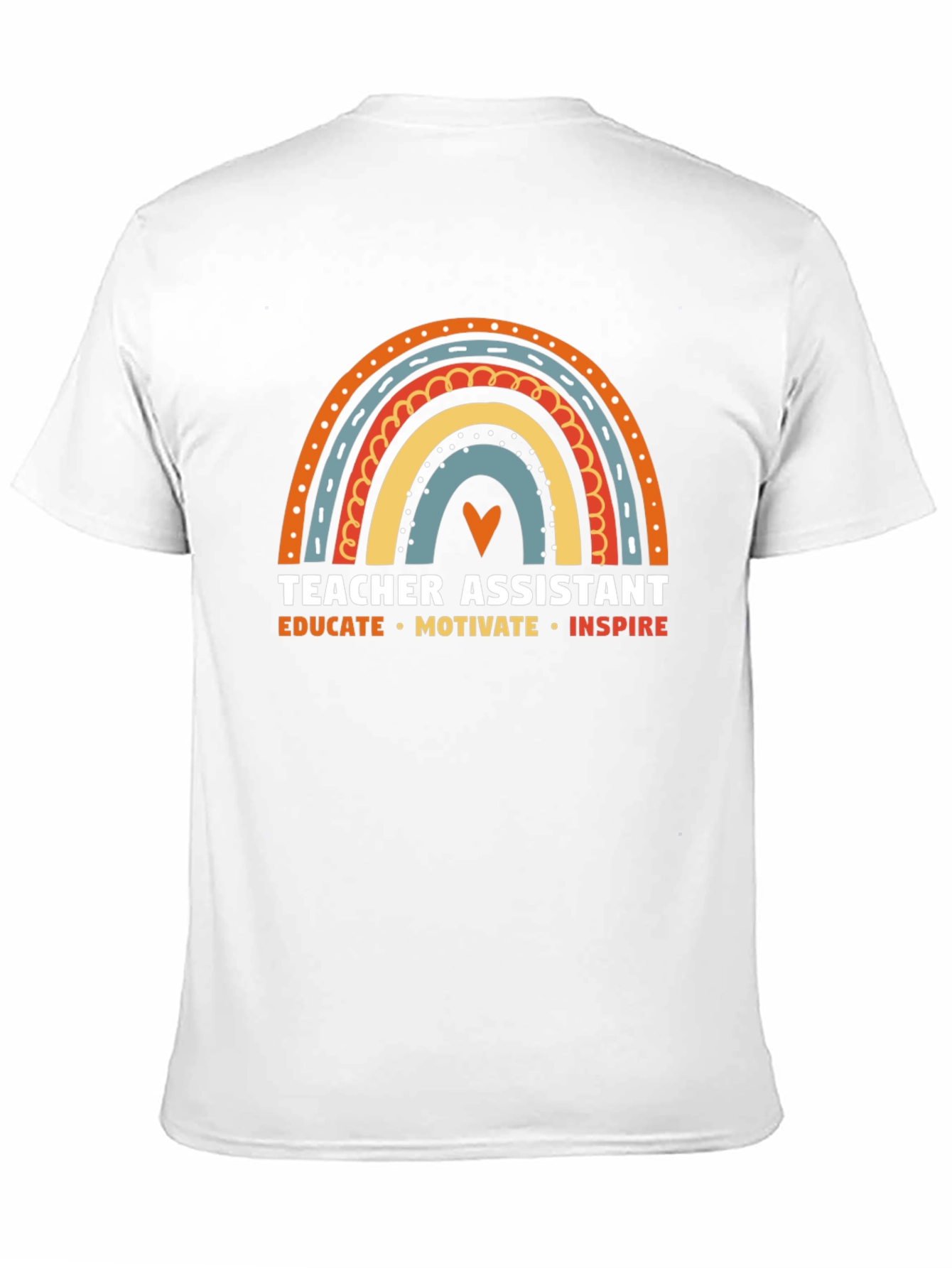Camiseta Asistente de Profesor Arcoíris