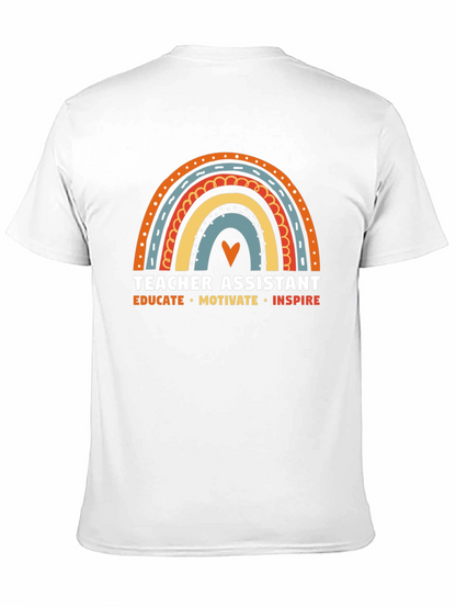 Camiseta Asistente de Profesor Arcoíris