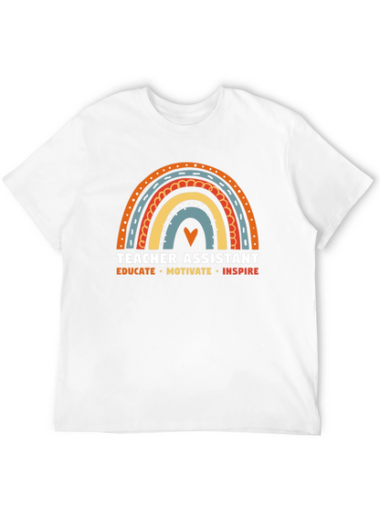 Camiseta Asistente de Profesor Arcoíris