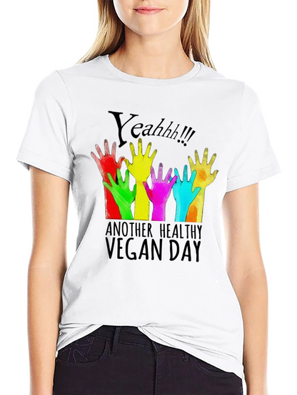 Camiseta Negra Vegana Yeahh!!!