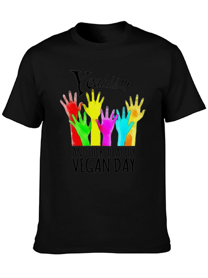 Camiseta Negra Vegana Yeahh!!!