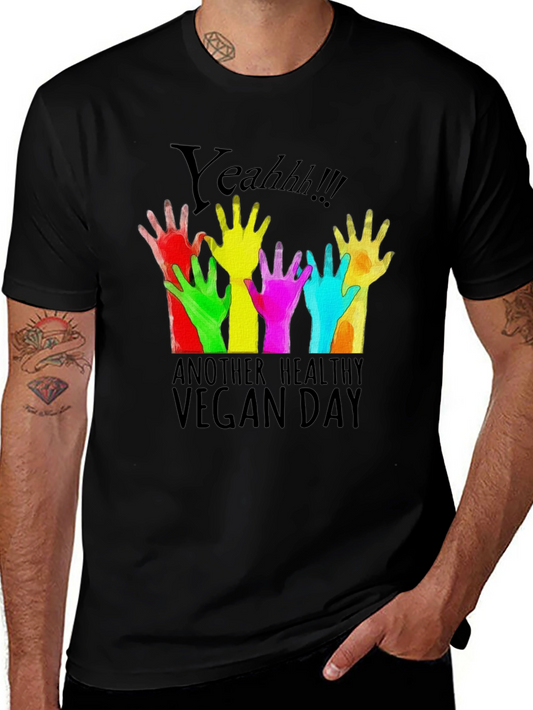 Camiseta Negra Vegana Yeahh!!!