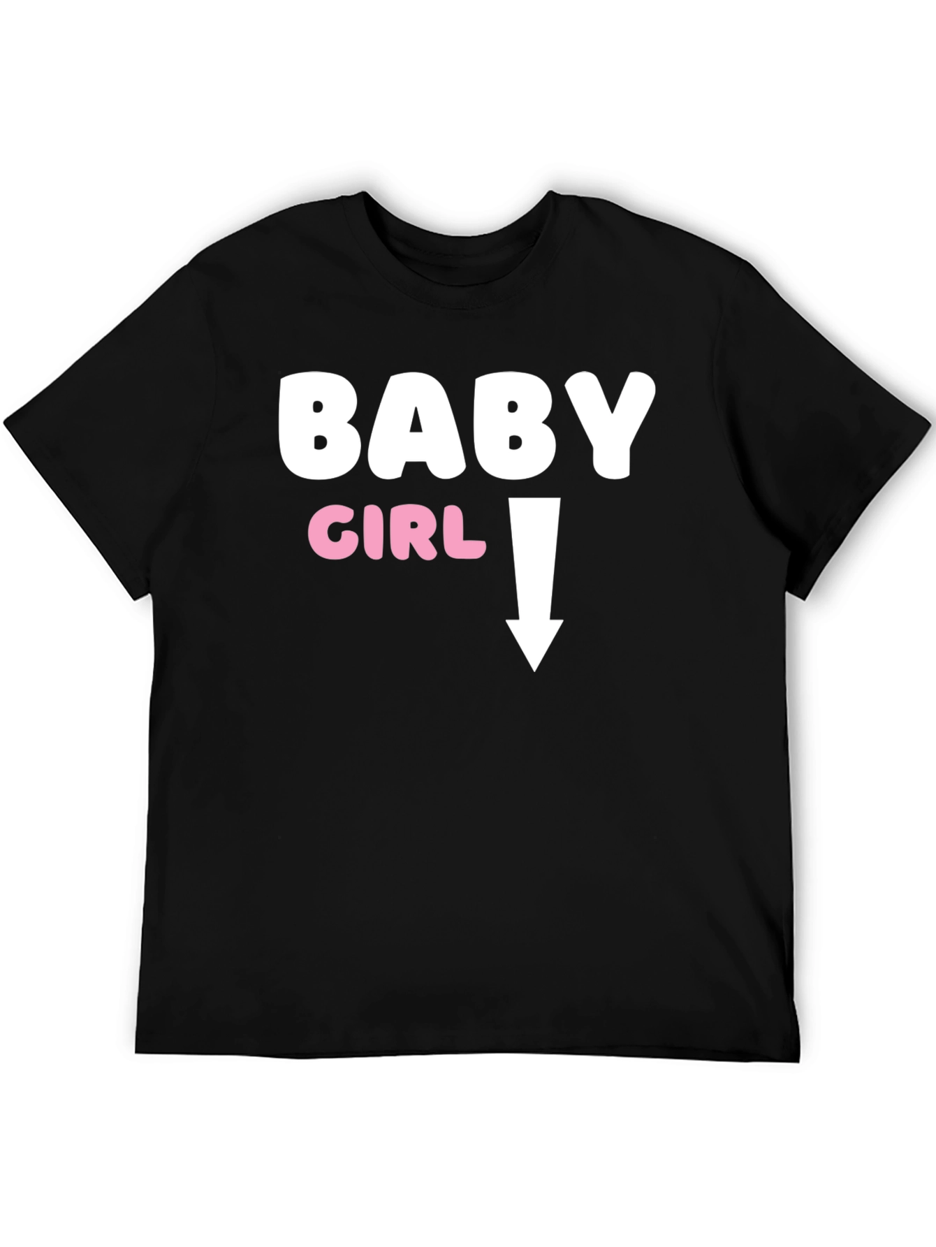 Camiseta Negra Humor Embarazo Baby Girl