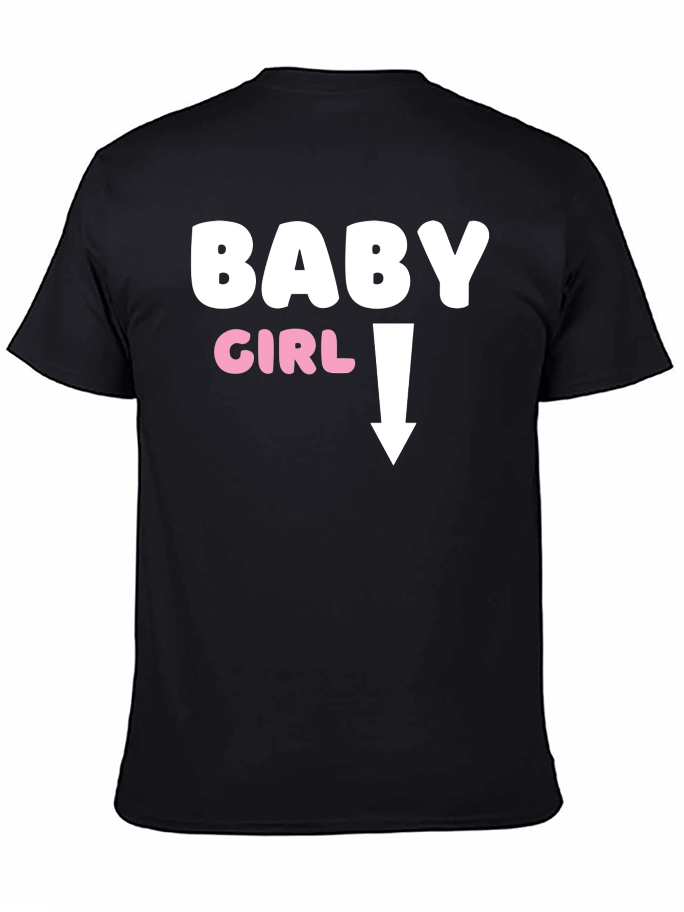 Camiseta Negra Humor Embarazo Baby Girl