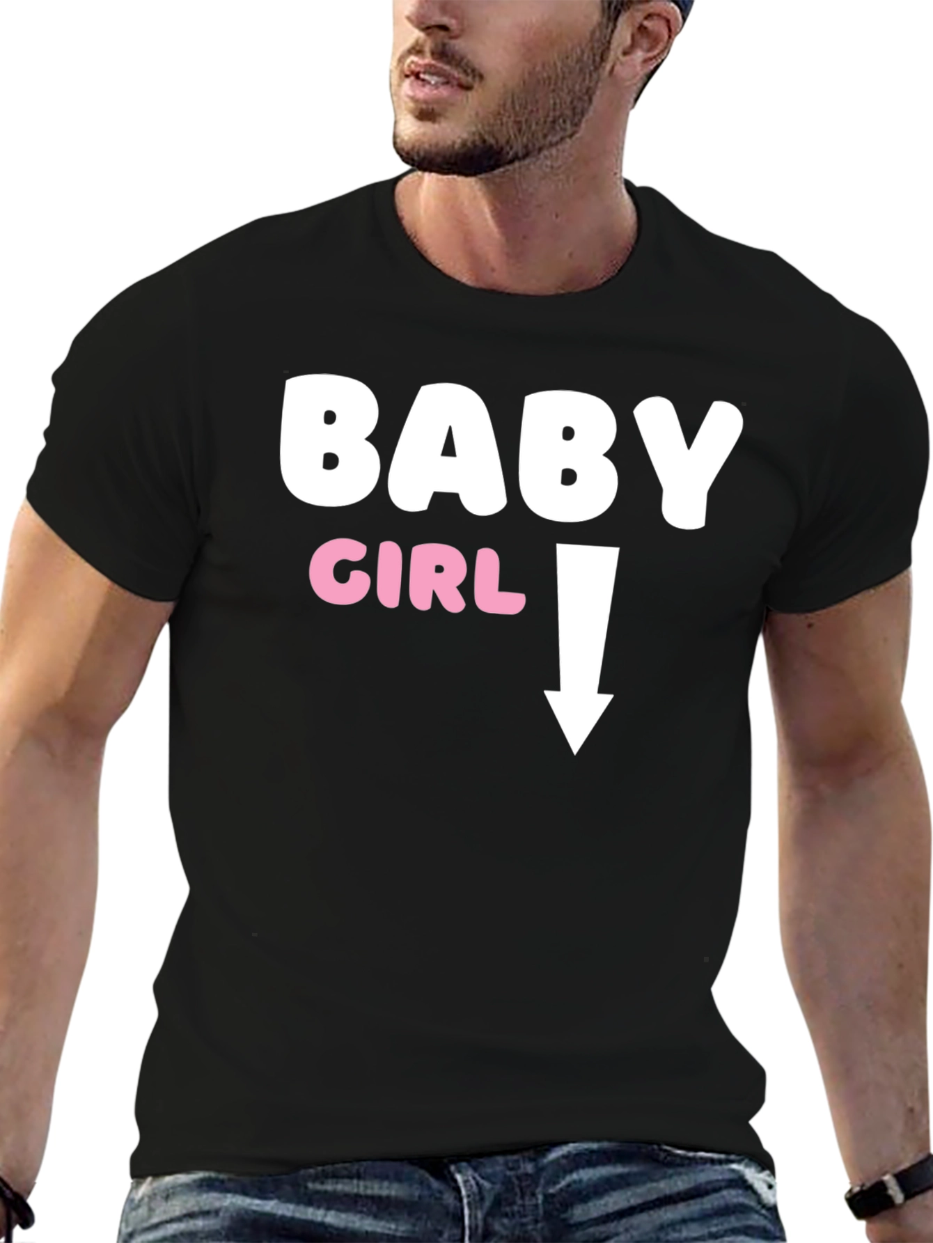 Camiseta Negra Humor Embarazo Baby Girl