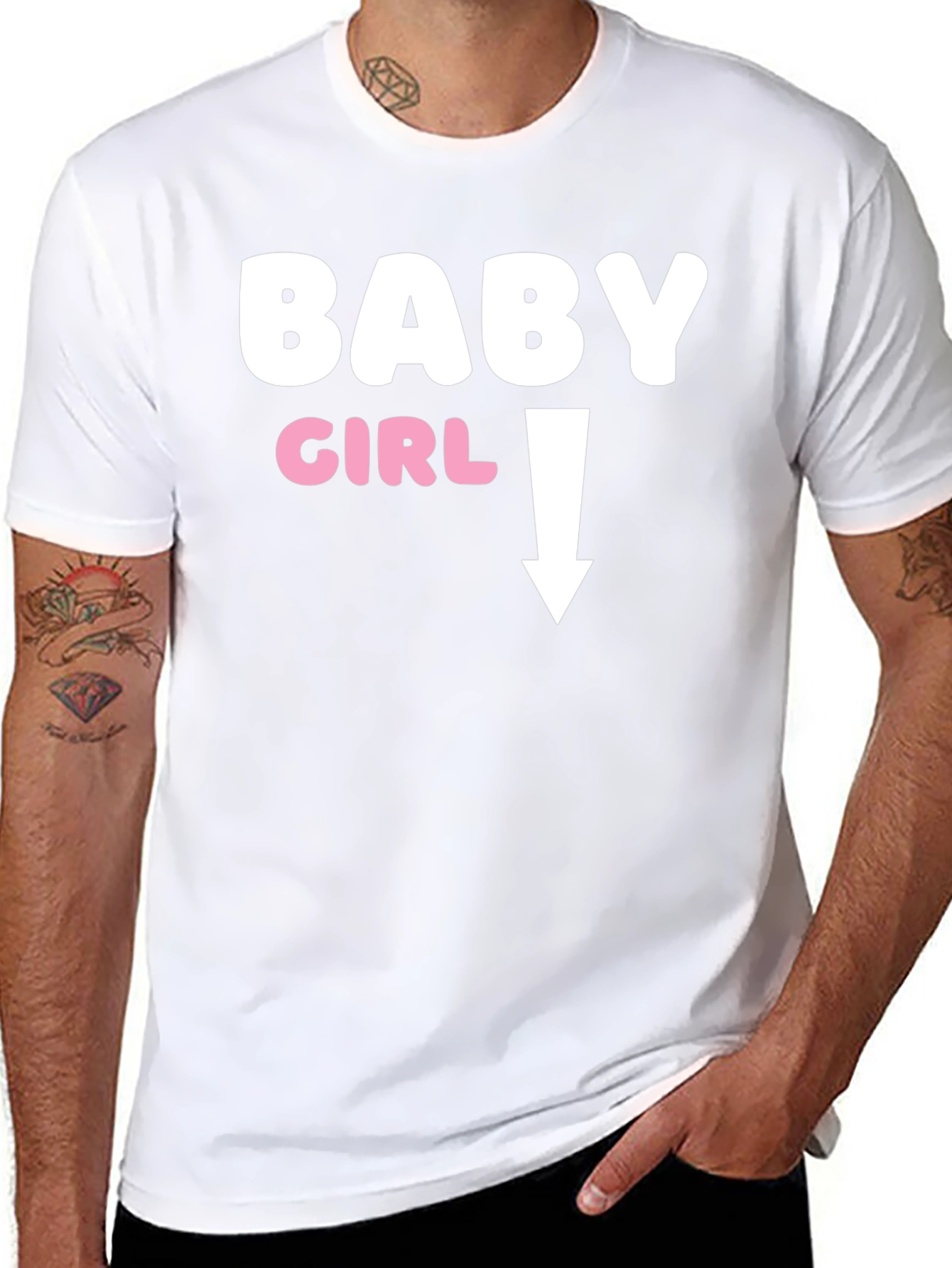 Camiseta Negra Humor Embarazo Baby Girl