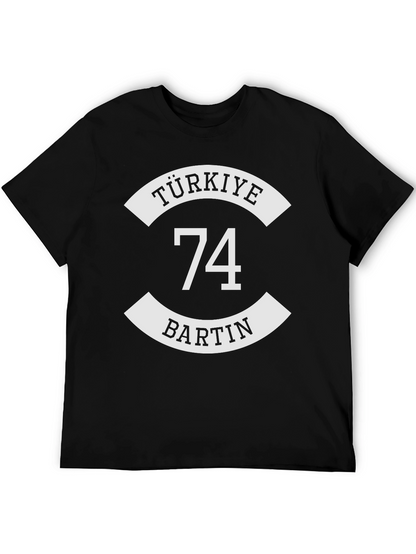 Camiseta Negra Türkiye Bartin 74
