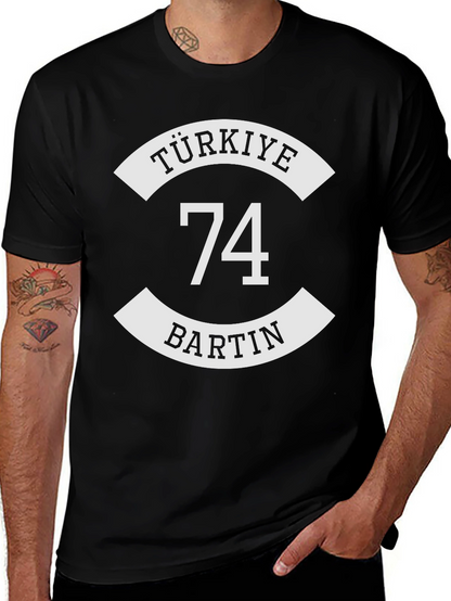 Camiseta Negra Türkiye Bartin 74