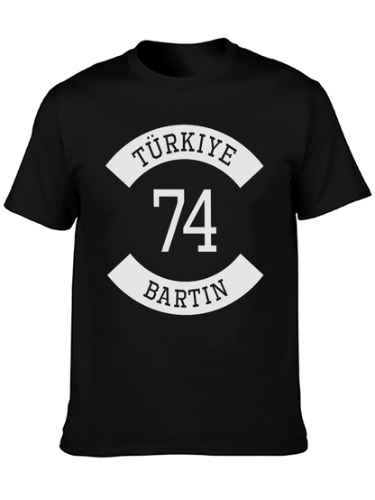 Camiseta Negra Türkiye Bartin 74