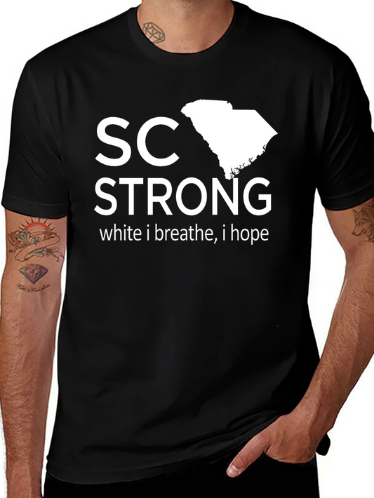 Camiseta Negra SC Strong Solidaridad Carolina del Sur