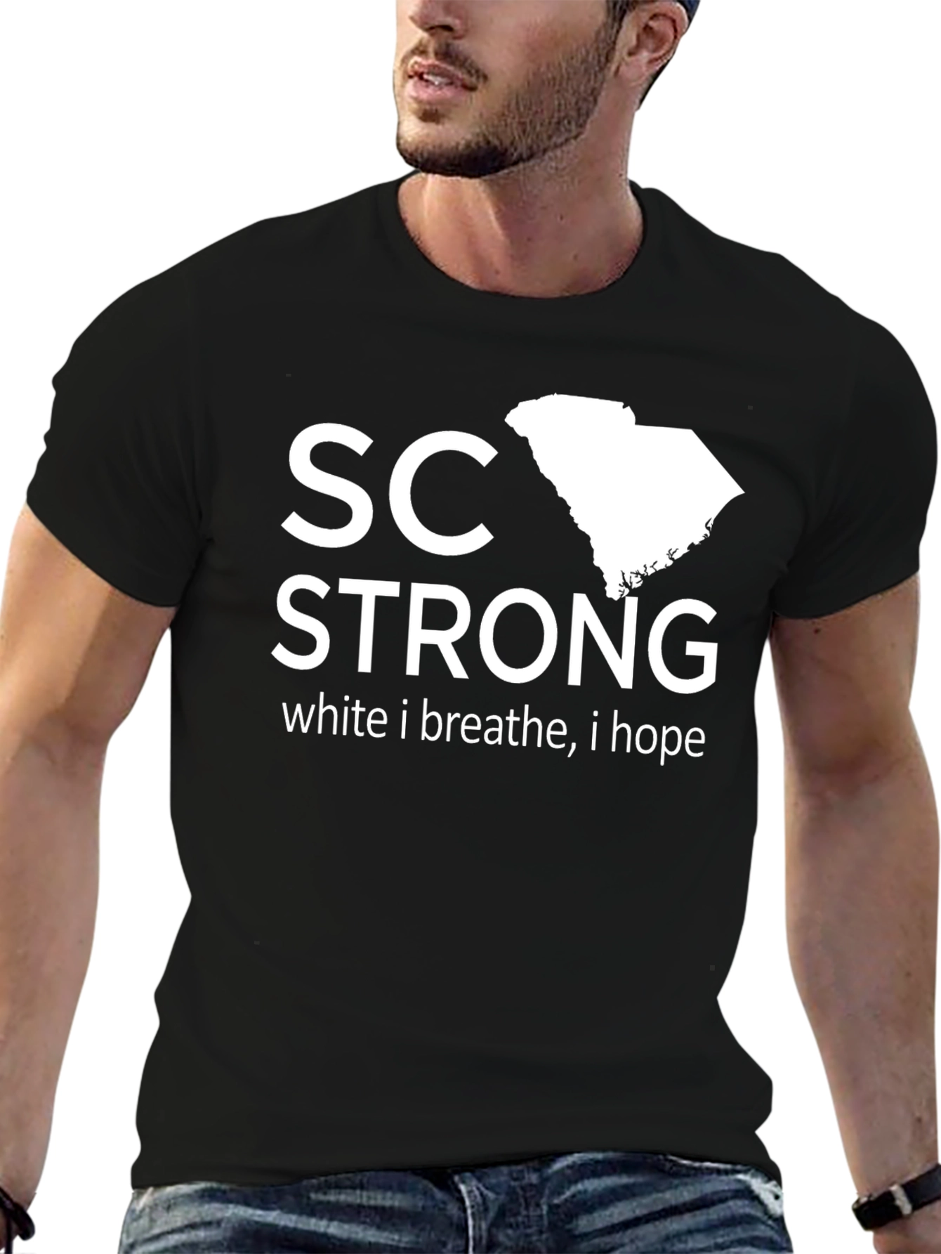 Camiseta Negra SC Strong Solidaridad Carolina del Sur