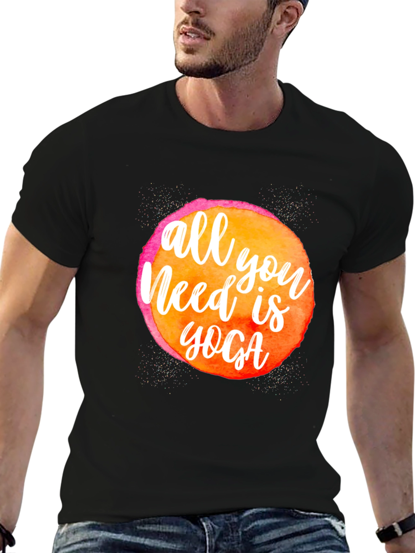 Camiseta Negra Yoga - Todo lo que necesitas