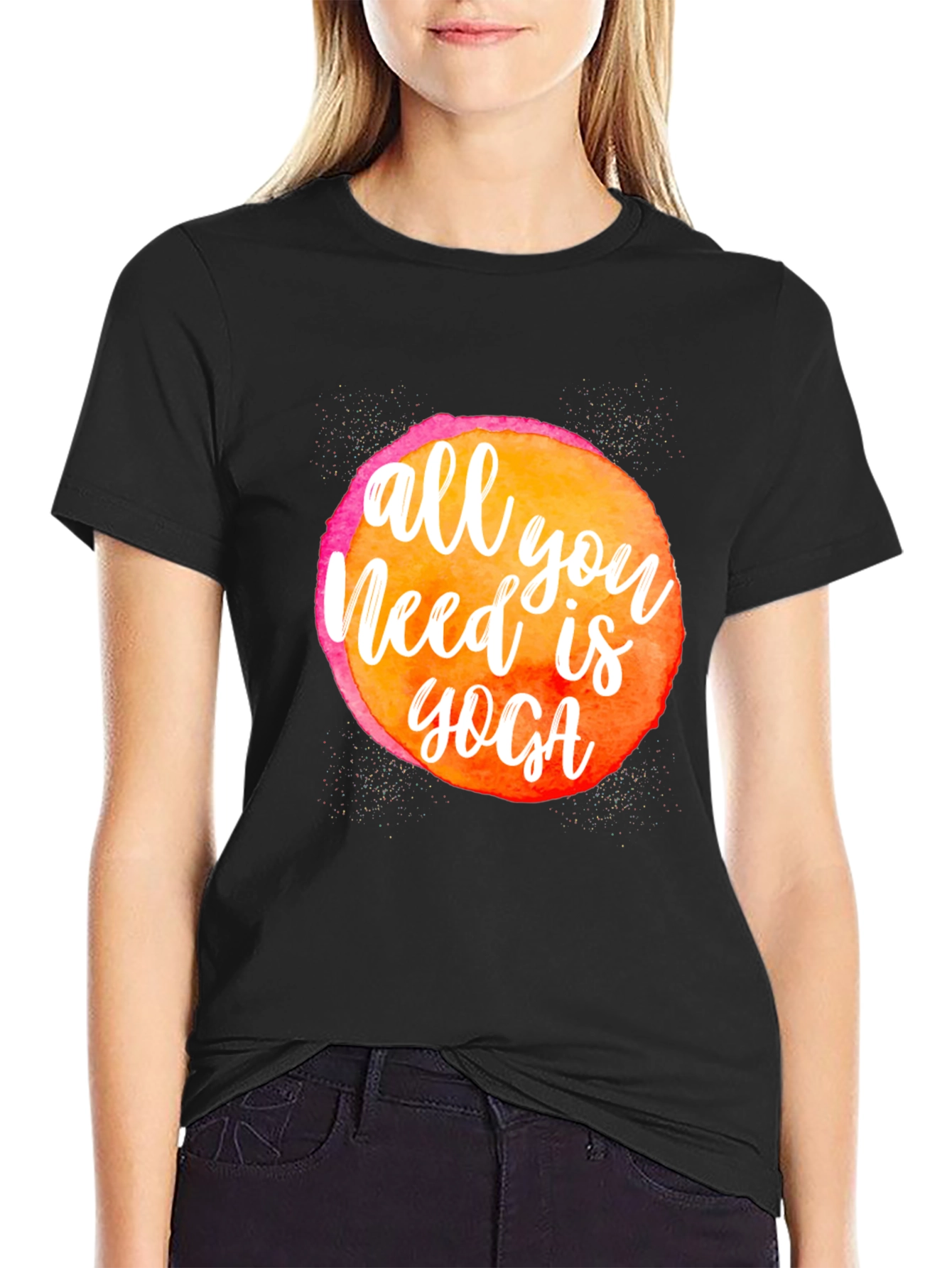 Camiseta Negra Yoga - Todo lo que necesitas