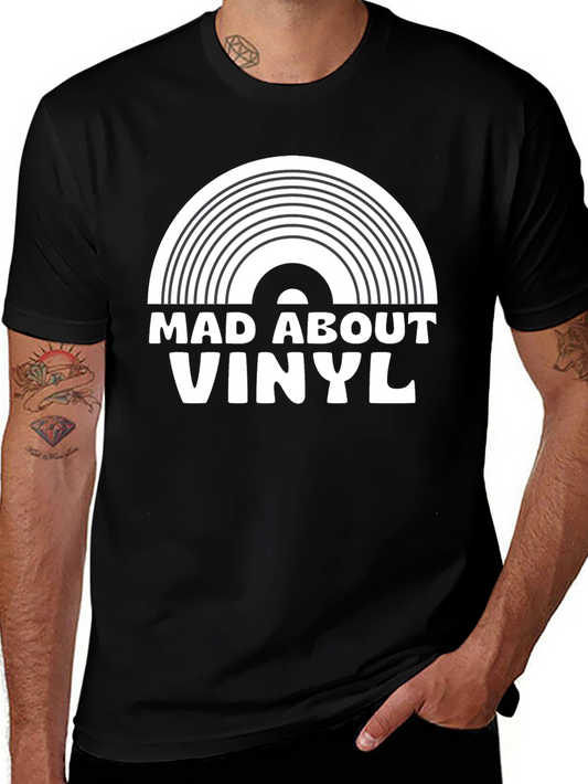 Camiseta Negra Mad About Vinyl