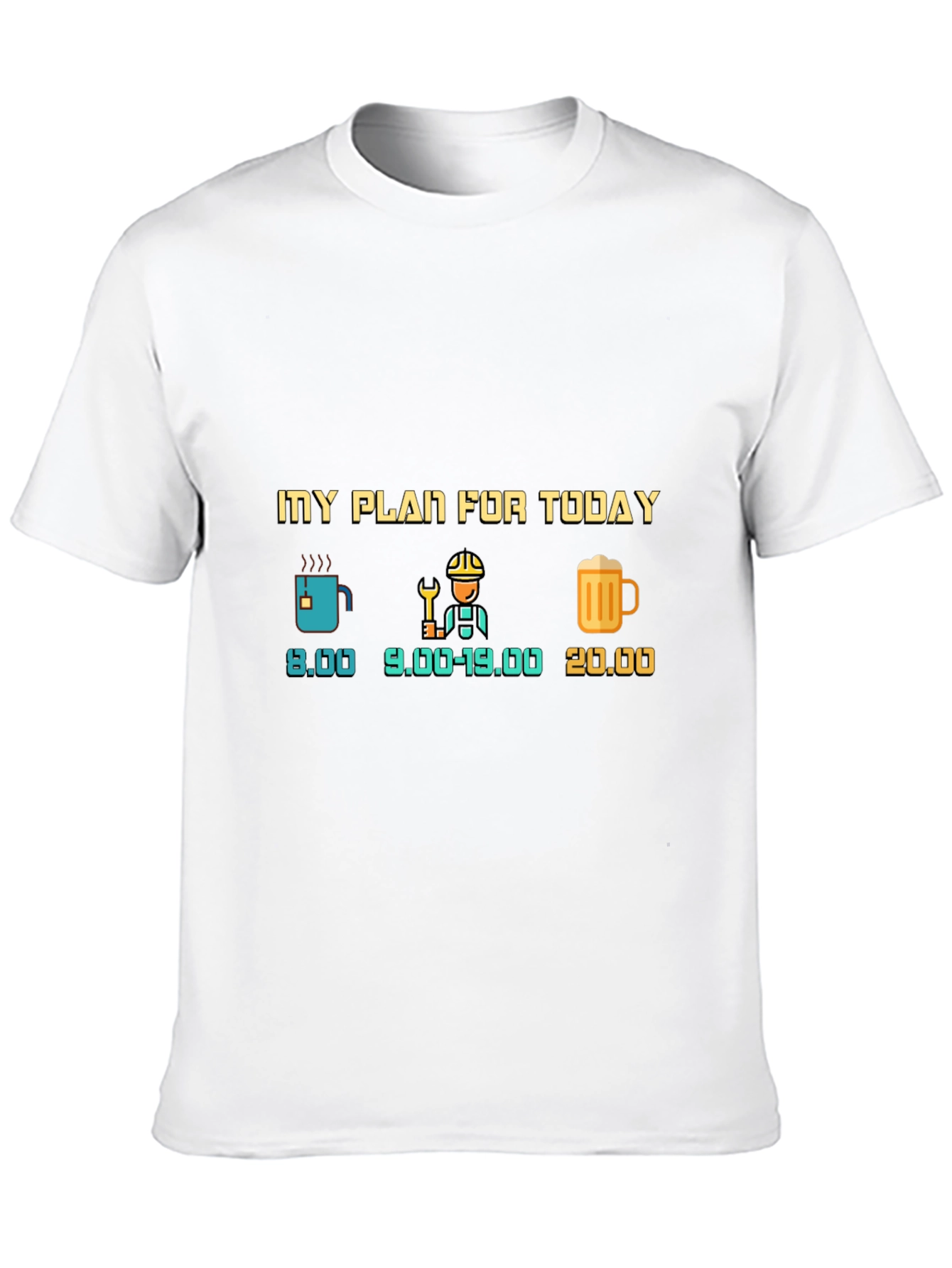 Camiseta Negra: Mi Plan Para Hoy