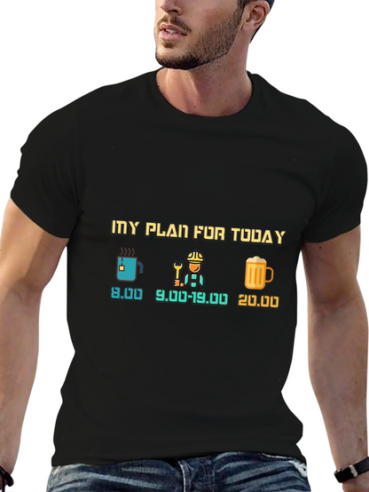Camiseta Negra: Mi Plan Para Hoy