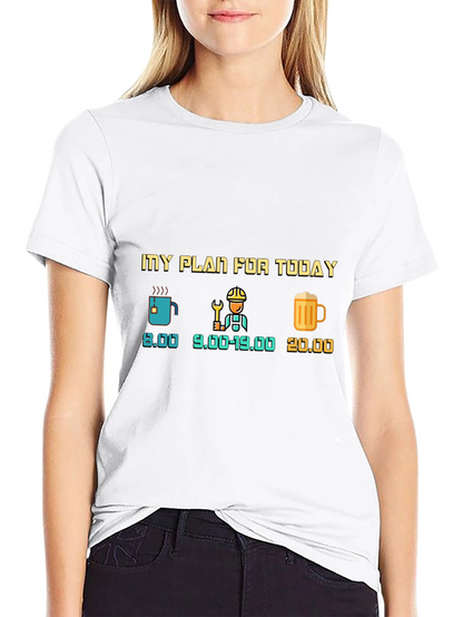 Camiseta Negra: Mi Plan Para Hoy