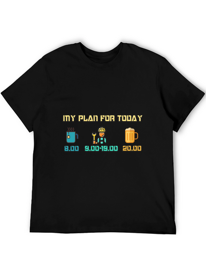 Camiseta Negra: Mi Plan Para Hoy