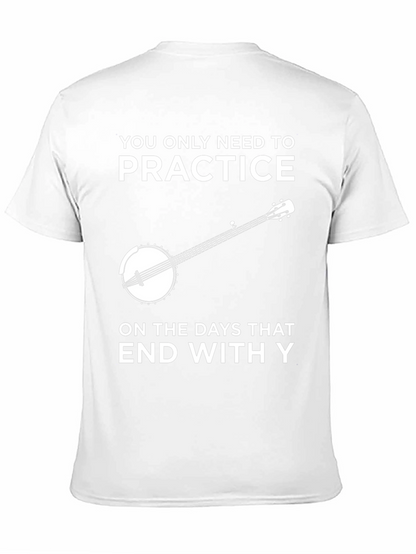 Camiseta Negra con Diseño de Banjo y Frase Divertida