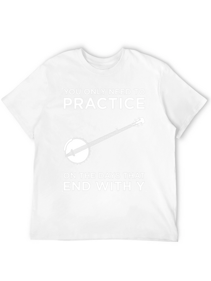 Camiseta Negra con Diseño de Banjo y Frase Divertida