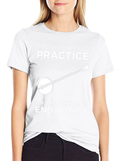 Camiseta Negra con Diseño de Banjo y Frase Divertida