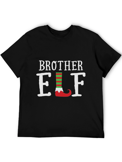 Camiseta Negra Brother Elf Navideña