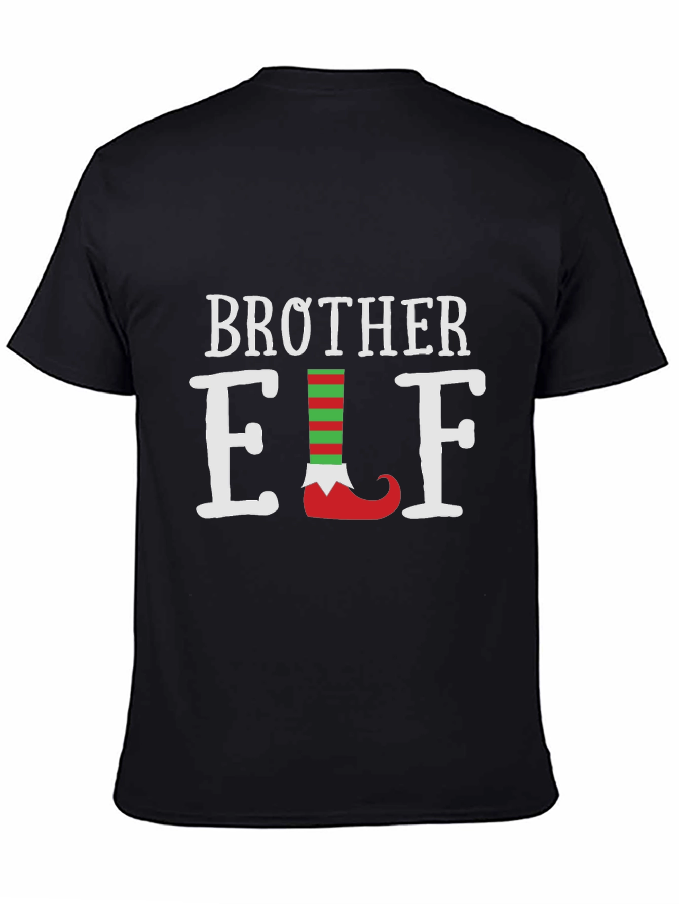 Camiseta Negra Brother Elf Navideña