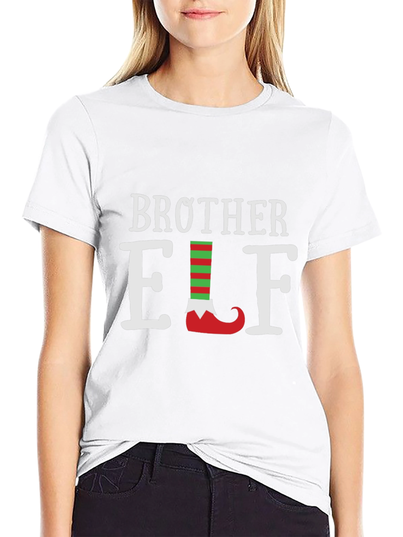 Camiseta Negra Brother Elf Navideña